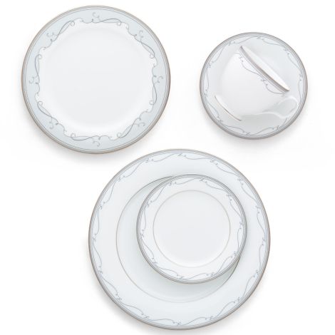 Noritake Gold Satin Flourish Dinnerware Set