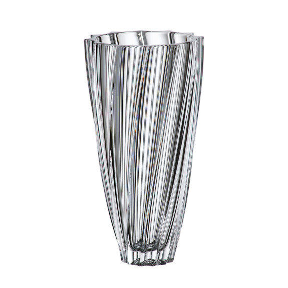 Clear Scallop Vase 30.5cm 1pc