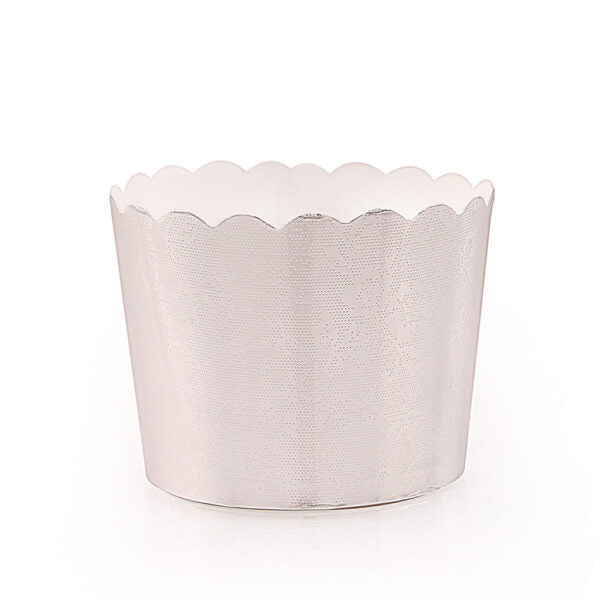Scalloped Silver Small Baking Cups 20pc - The Cuisinet