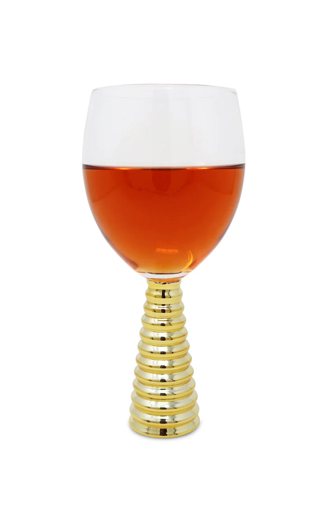 Vivience Gold Stem Water Glasses 6pc - The Cuisinet