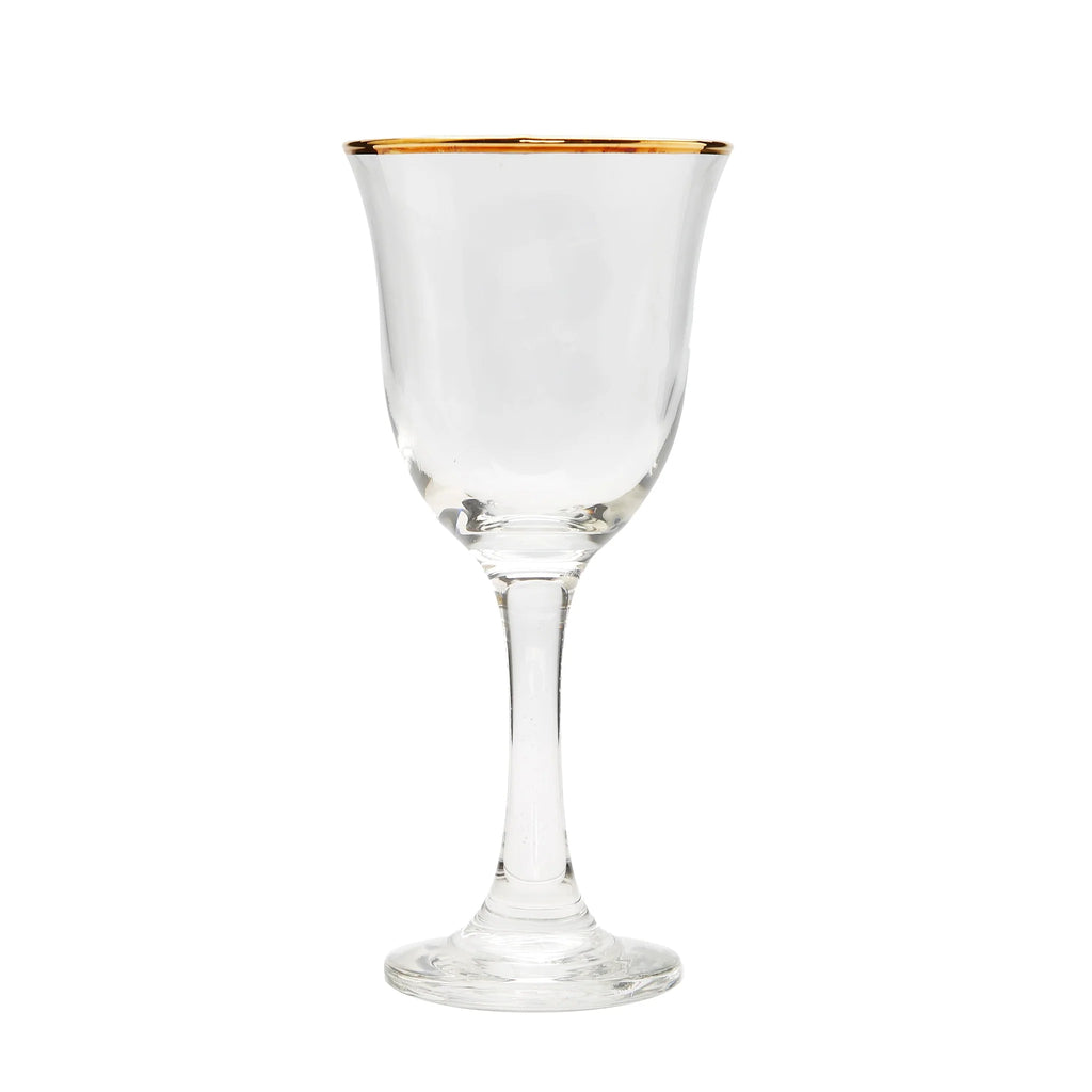 Classic touch Gold Rim Stemware Glasses 6pc - The Cuisinet