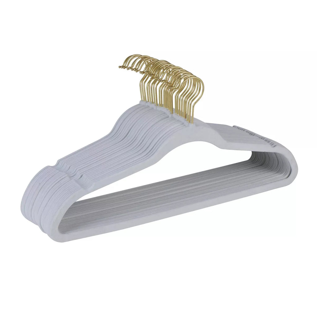 Simplify Gold Velvet Suit Hangers 25pc
