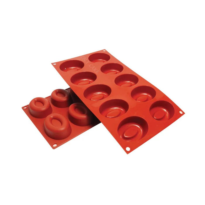 Red Silicone Savarin Mold 2.5" 1pc