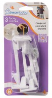 White Baby Spring Latches 3pc