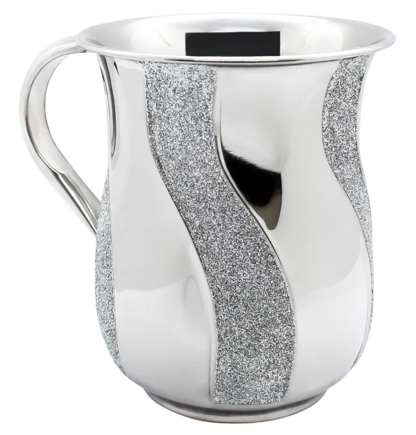 Stainless Steel Washing Cup Glittered Strips - The Cuisinet