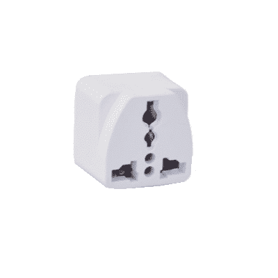 White Travel adapter 1pc
