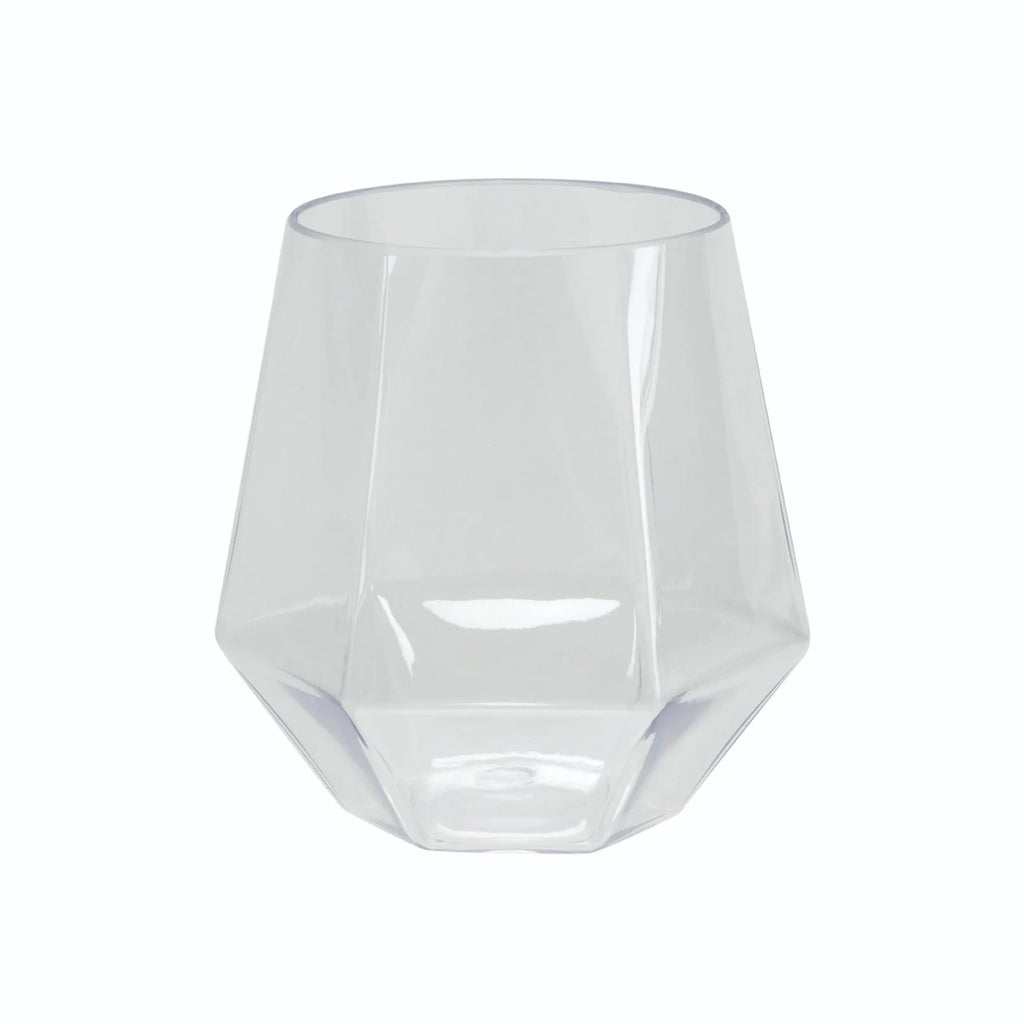 Luxe Party Clear Hexagon Tumblers 12oz 6pc - The Cuisinet