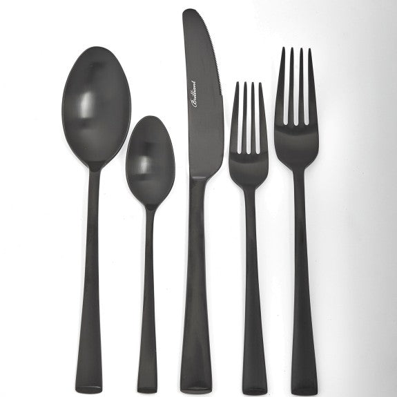 Black Venice Flatware Set 20pc