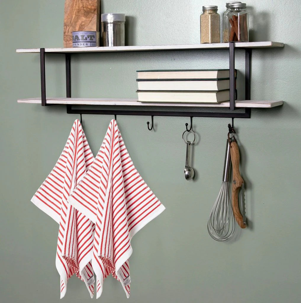 Stripe Kitchen Dish Towel 18x28" 1pc Red