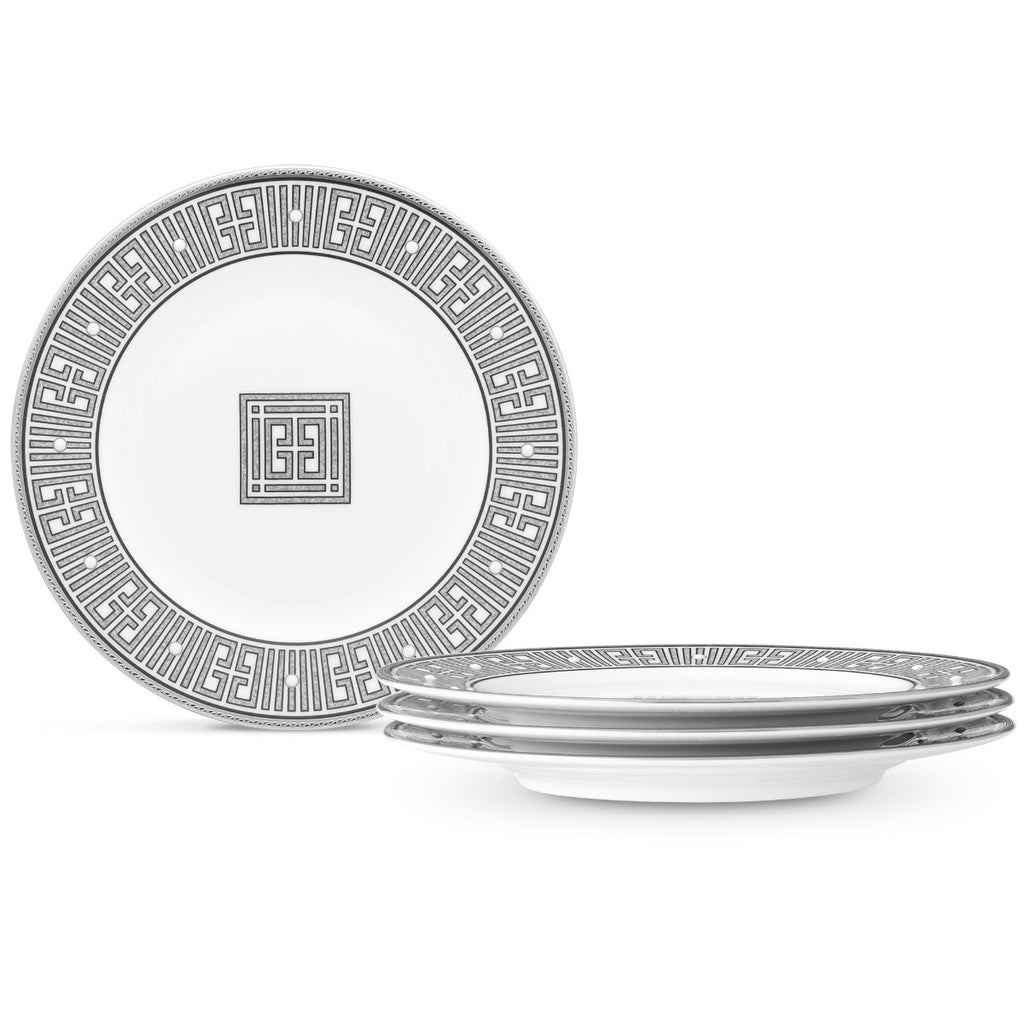 Noritake Graphite Infinity Dinnerware Set Appetizer Plate 6.5" 4pc