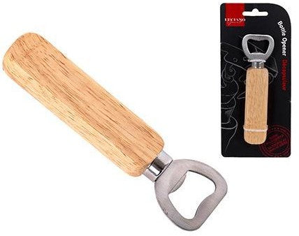 L.Gourmet, Bottle Opener with Wooden Handle 1pc - The Cuisinet