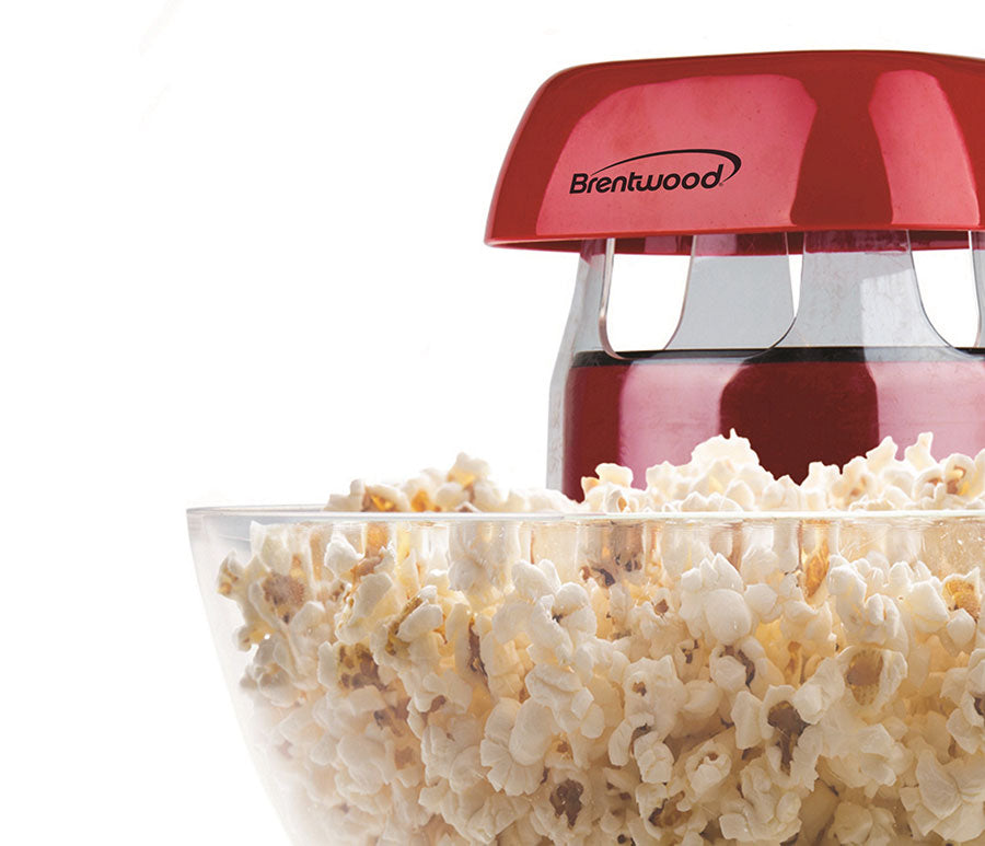 Brentwood Red PC-490R Jumbo 24-Cup Hot Air Popcorn Maker - The Cuisinet