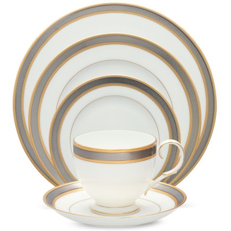Noritake Gold Brilliance Dinnerware Set 5-Pc Service for 1