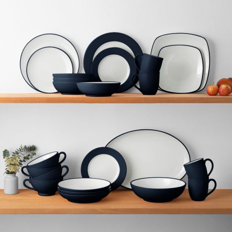 Noritake Navy Colorwave Rim Dinnerware Set