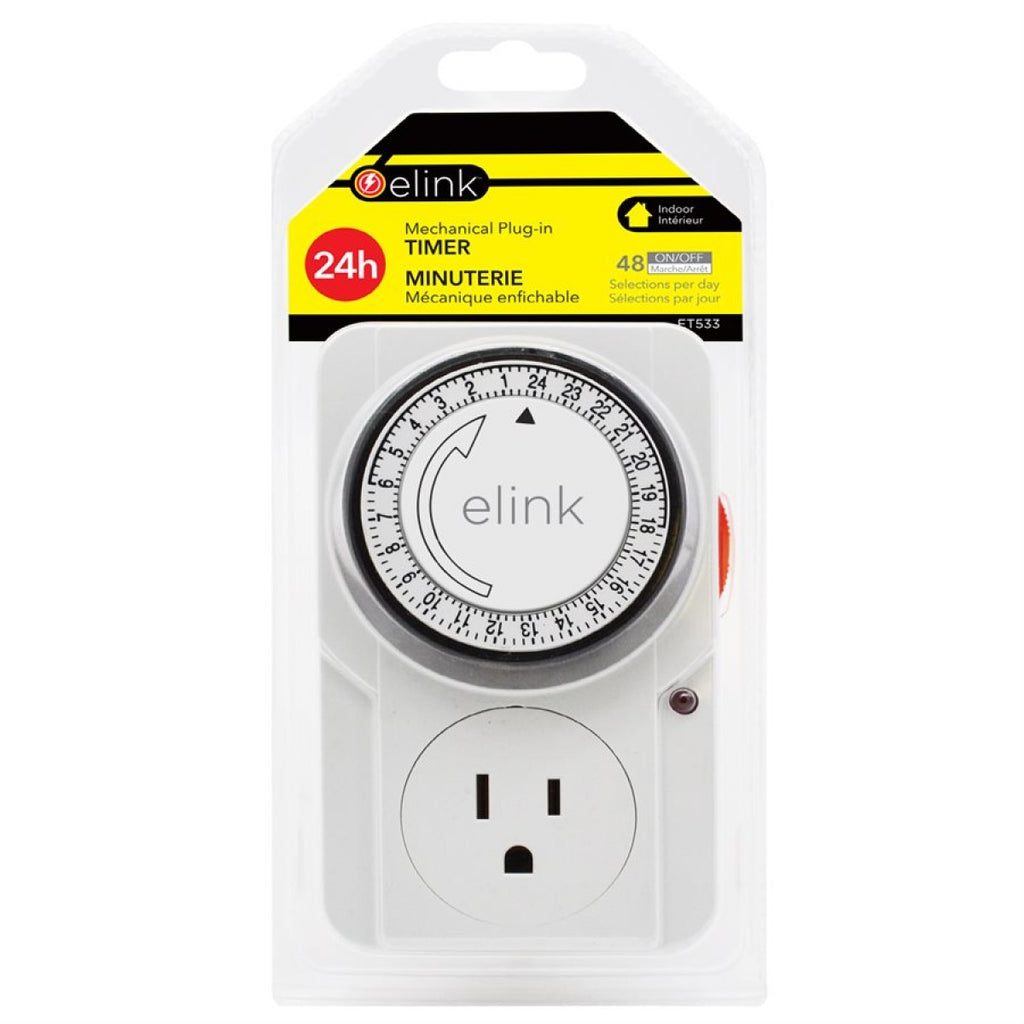 eLink Mechanical Plug-in Timer 1pc