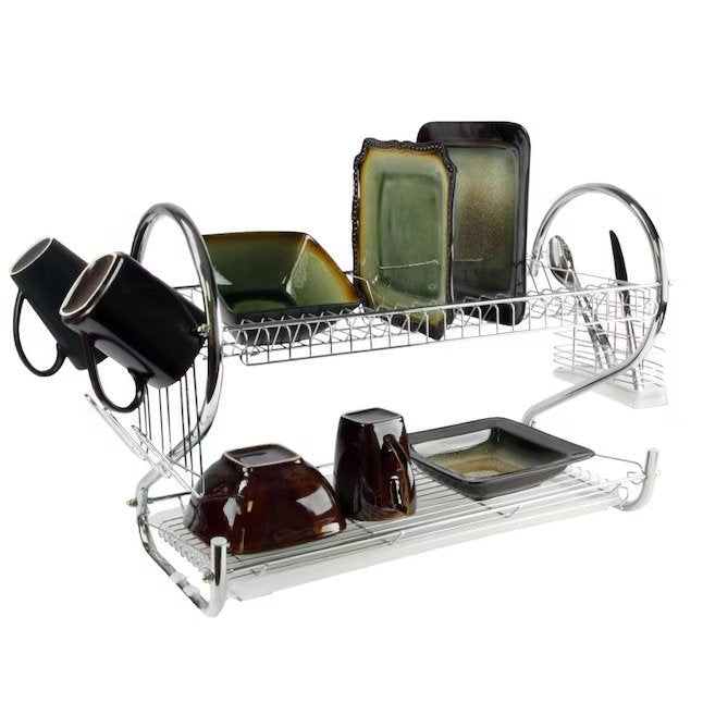 Dual Layer Dish Rack 16" 1pc - The Cuisinet