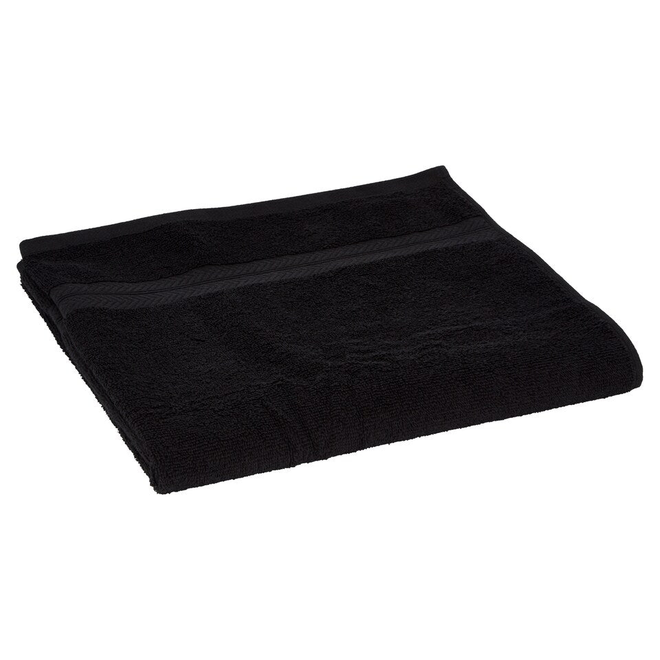 Black Dobby Border Allure Bath Sheet 34x64" 1pc
