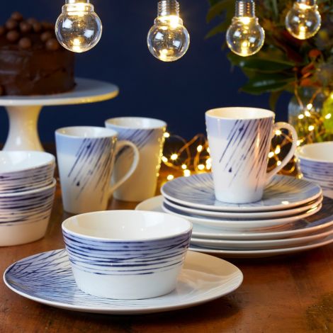 Noritake Blue Hanabi Dinnerware Set