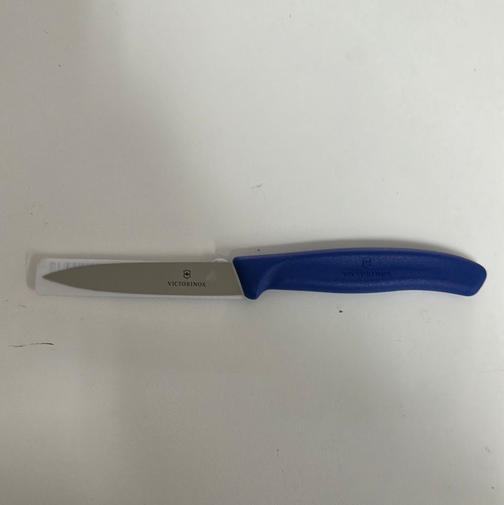 Victorinox Blue straight  Pointed Knife 3.25" 1pc - The Cuisinet