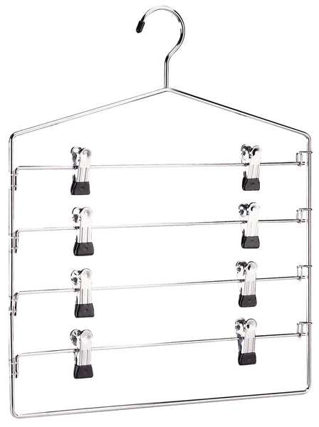 Organize It All 4 Tier Swing Arm Slack Rack With Clips - The Cuisinet