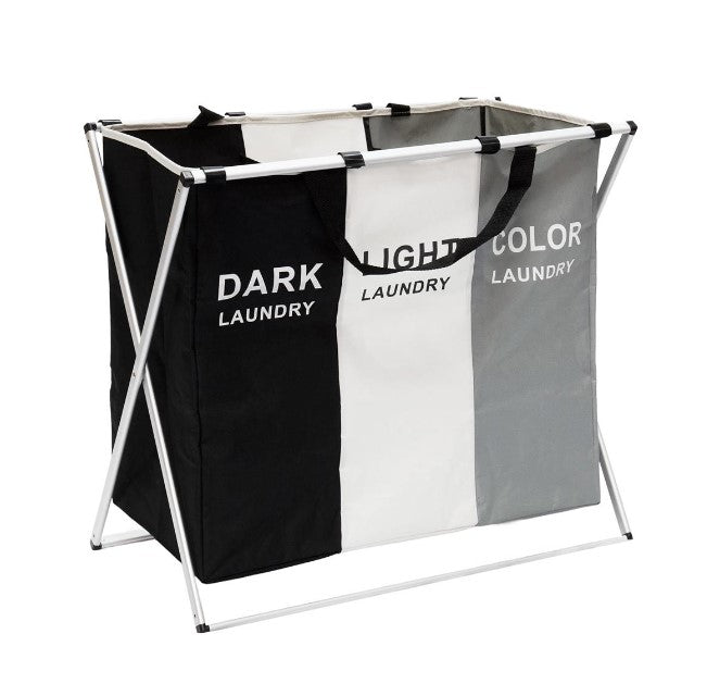 Foldable Laundry Basket with Aluminum Frame 136L