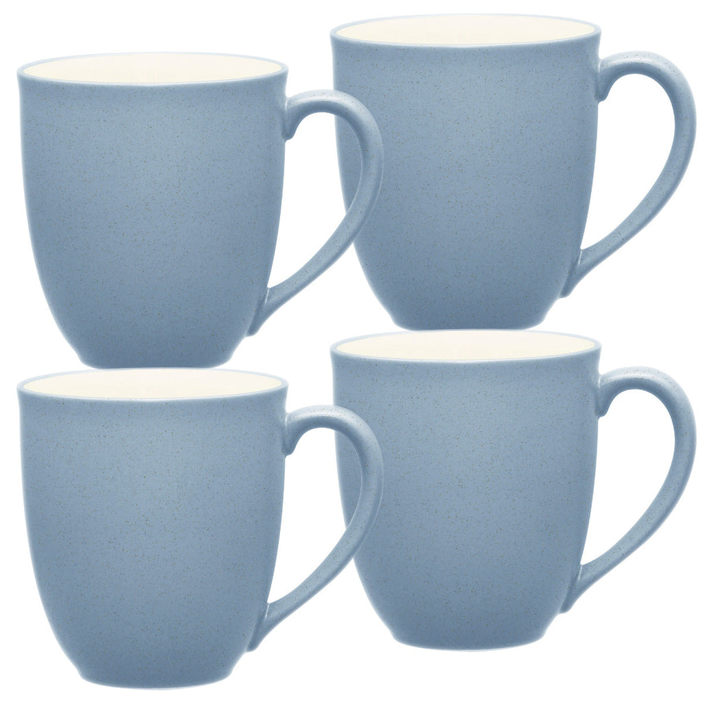 Noritake Ice Colorwave Coupe Dinnerware Set Mug 12oz 4pc