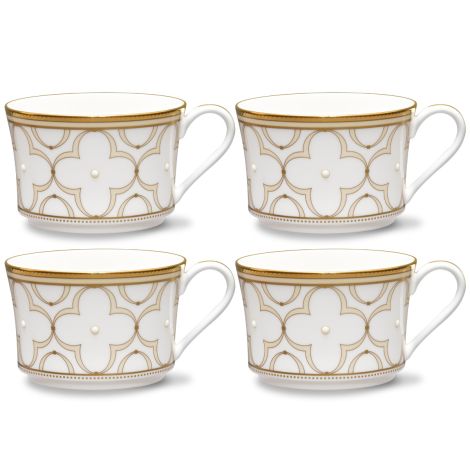 Noritake Gold Trefolio Dinnerware Set Cup 7oz 4pc