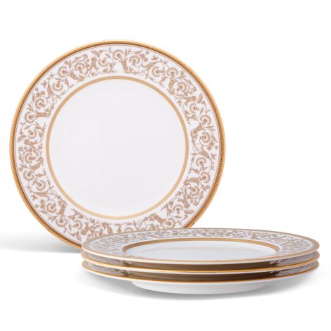 Noritake Gold Summit Dinnerware Set Salad Plates 8" 4pc
