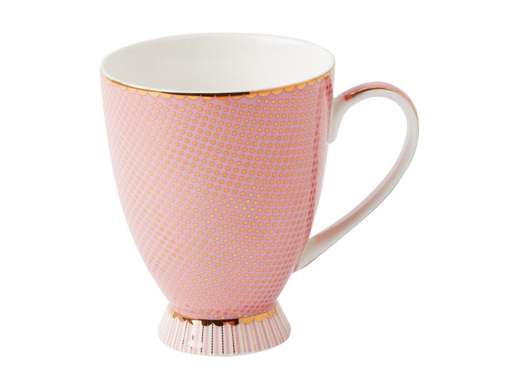 Regency Footed Mug 1pc Pink