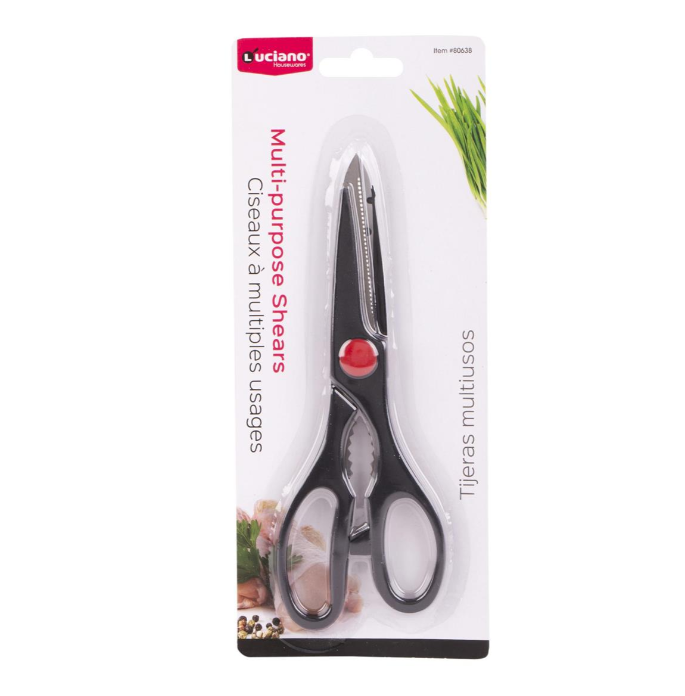Black Multi-Purpose Shears 7" 1pc