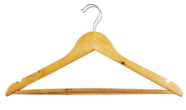 H.E. Wood Hangers 15" 2pc