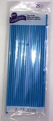 Wilton 1912-1387 Blue Treat Sticks, 8 Inch, 25 Count - The Cuisinet