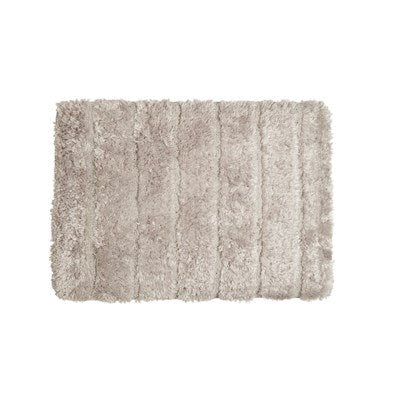 Luxe Ribbed Memory Foam Bath Mat Taupe - The Cuisinet