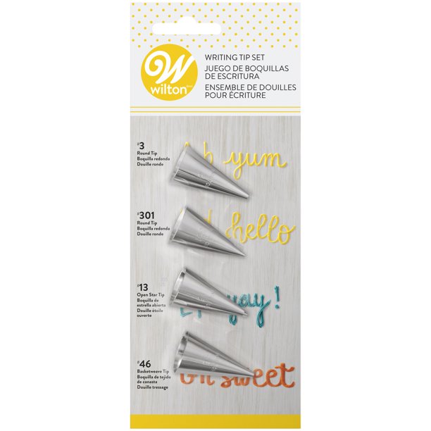 Wilton Writing Tip Set of 4 - The Cuisinet