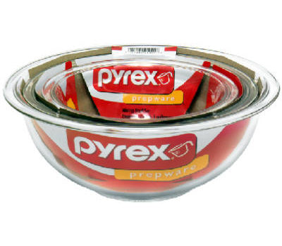 Pyrex Prepware 3 piece Mixing Bowl Set - The Cuisinet