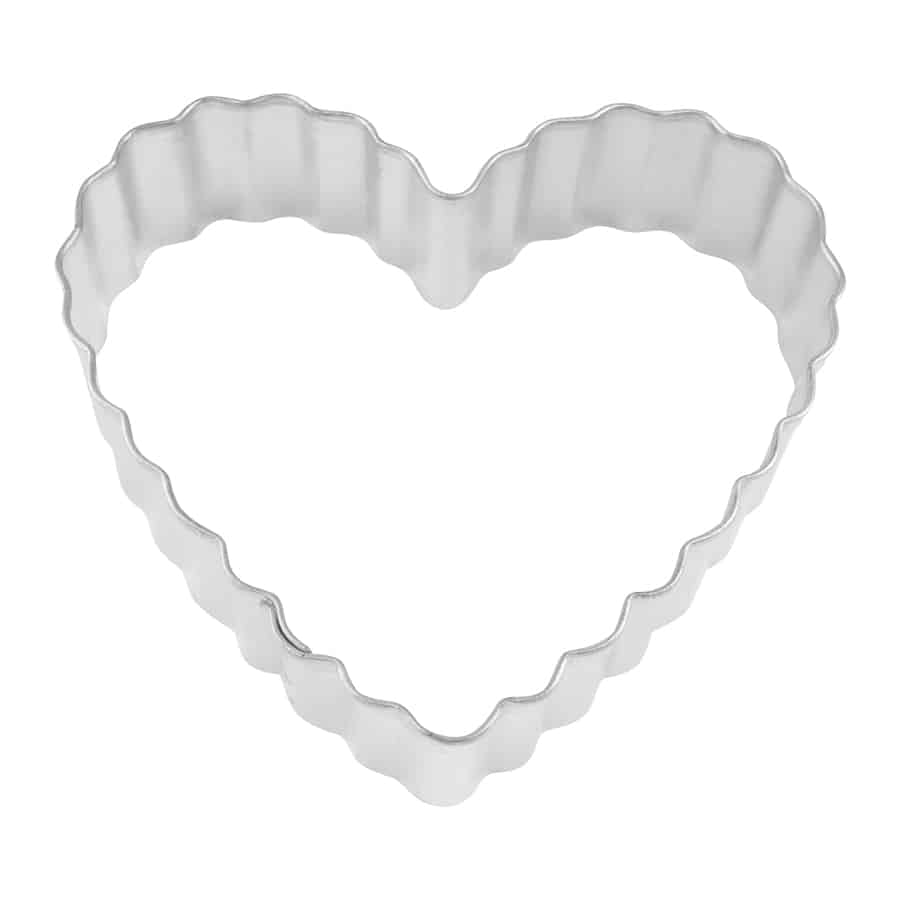 FLUTED HEART COOKIE CUTTER (3.5″) - The Cuisinet