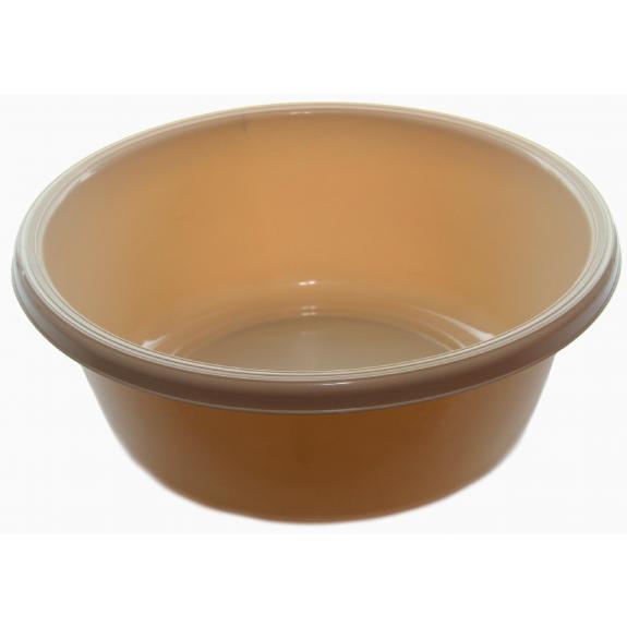 Round Plastic Wash Basin 28cm 1pc Beige