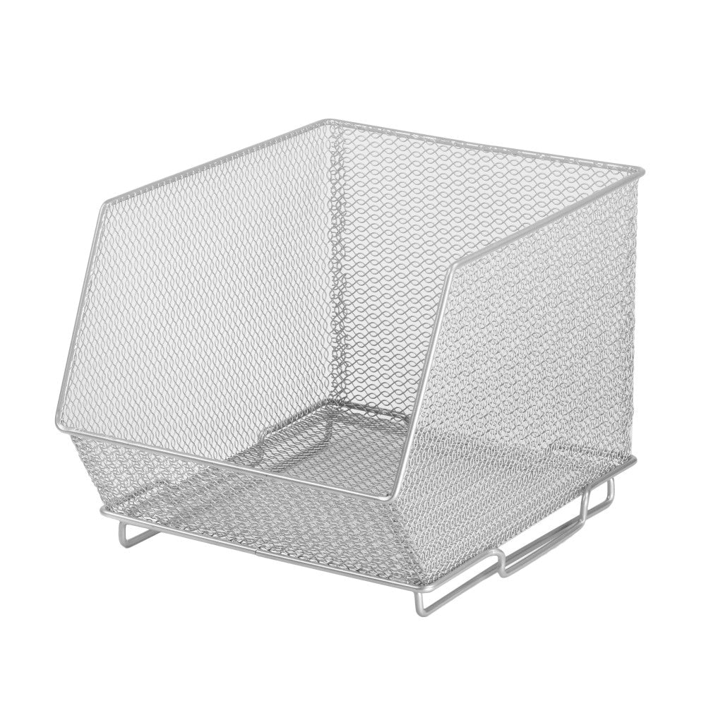 Silver Stackable Organizer 10"x8.5"x8" - The Cuisinet