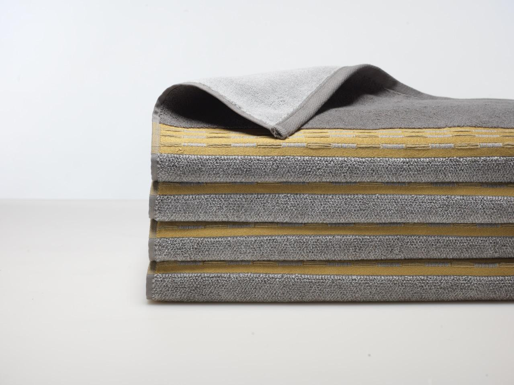 Grey/Gold Mettalic Hand Towel 1pc - The Cuisinet