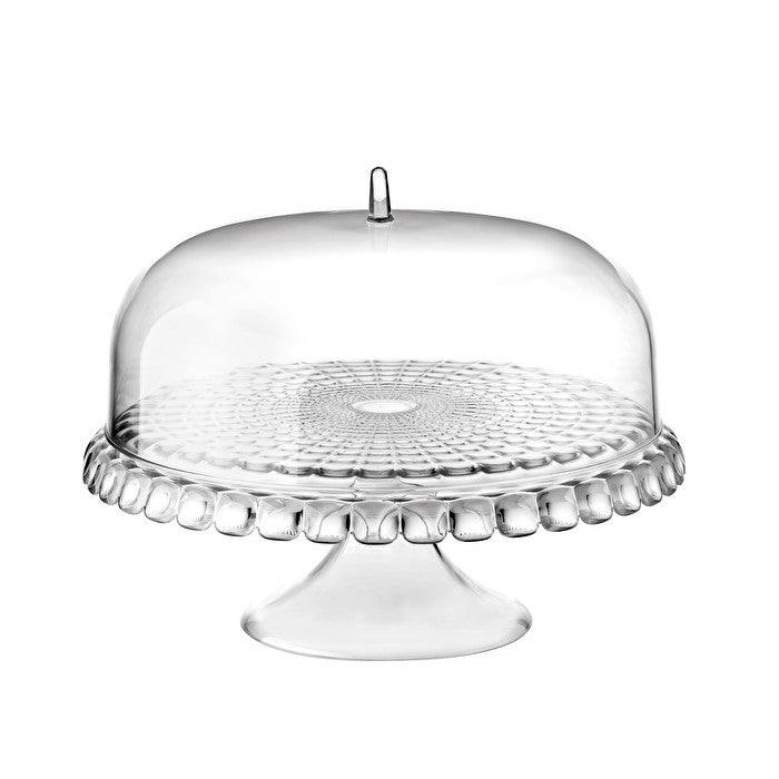 Guzzini TIFFANY CAKE STAND WITH DOME ' Clear - The Cuisinet