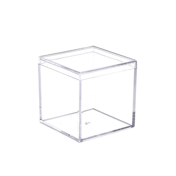 MiniWare Clear Square Boxes W/ Lids 2" 12pc - The Cuisinet