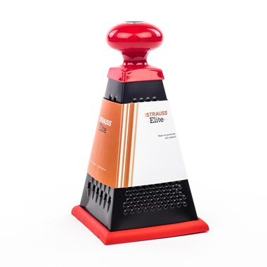 Red 4-sided Pyramid Grater - The Cuisinet
