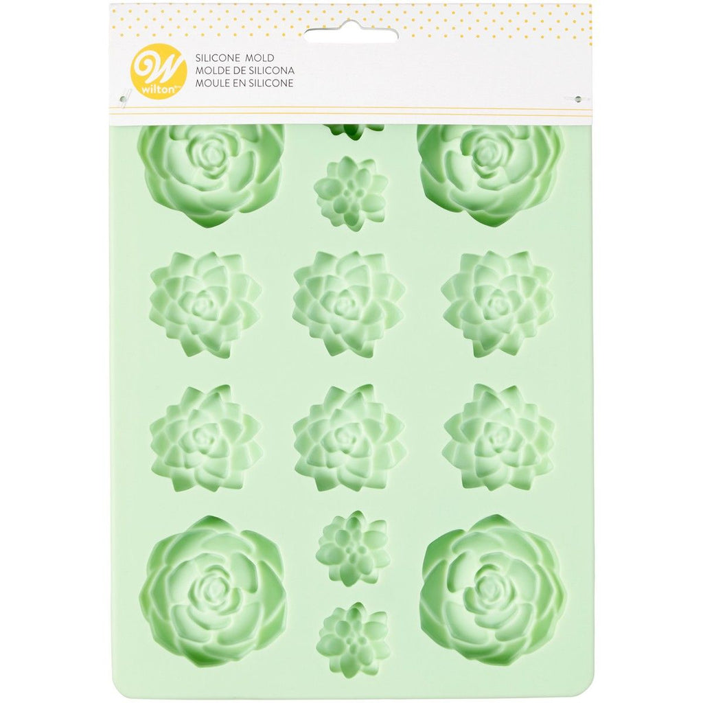 WILTON SILICONE CANDY MOLD -SUCCULENTS - The Cuisinet