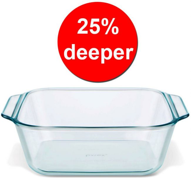 Inch Deep Pyrex Dish Pyrex® 2-piece Deep Easy Grab® Glass Pie
