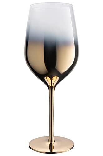 Vikko Decor Ombre Gold Wine Glass 14oz. 6pc - The Cuisinet