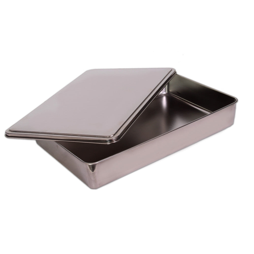 YBM Home Stainless Steel Covered Cake Pan Bakeware with Lid - The Cuisinet