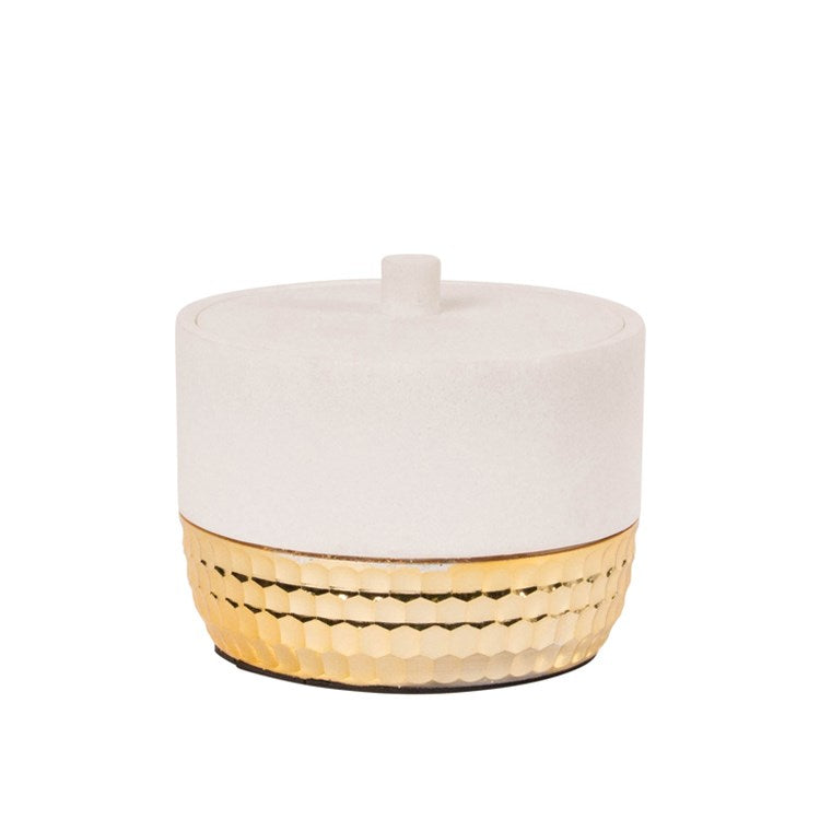 Zeus Canister White/Gold - The Cuisinet