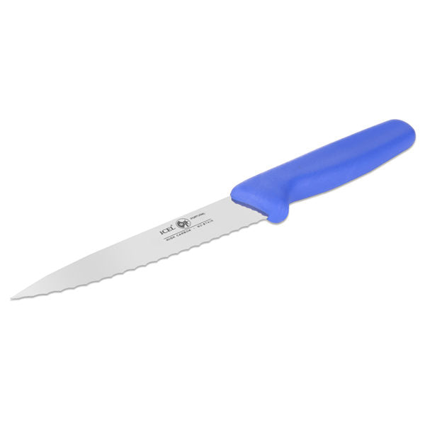 Icel Utility knives serrated 5.5” serrated Blue - The Cuisinet