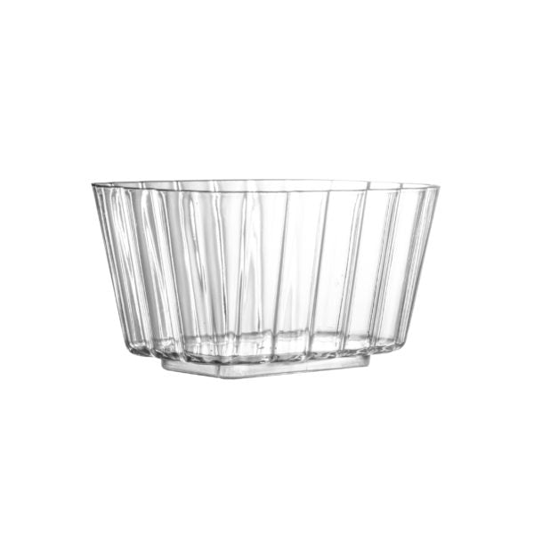 MiniWare Clear Oblong Scalloped Bowl 4.5 oz 8pc - The Cuisinet