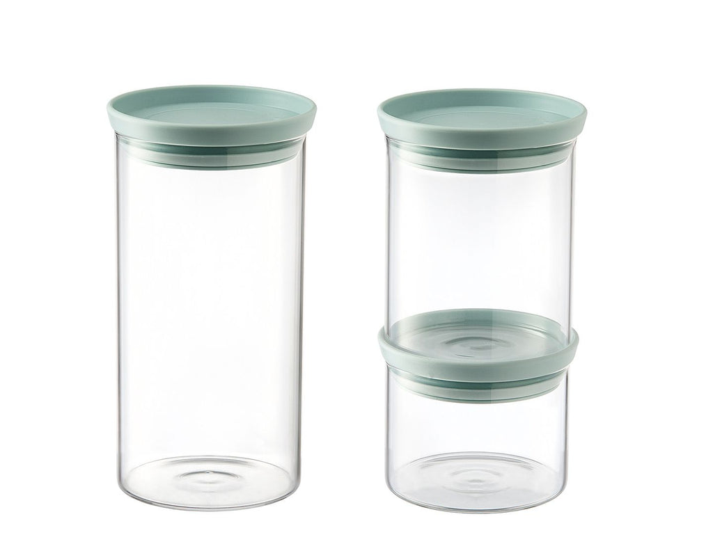 Godinger Clear Stackable Food Storage Containers 3pc - The Cuisinet